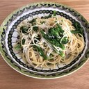 シラスとスティックセニョールのパスタ